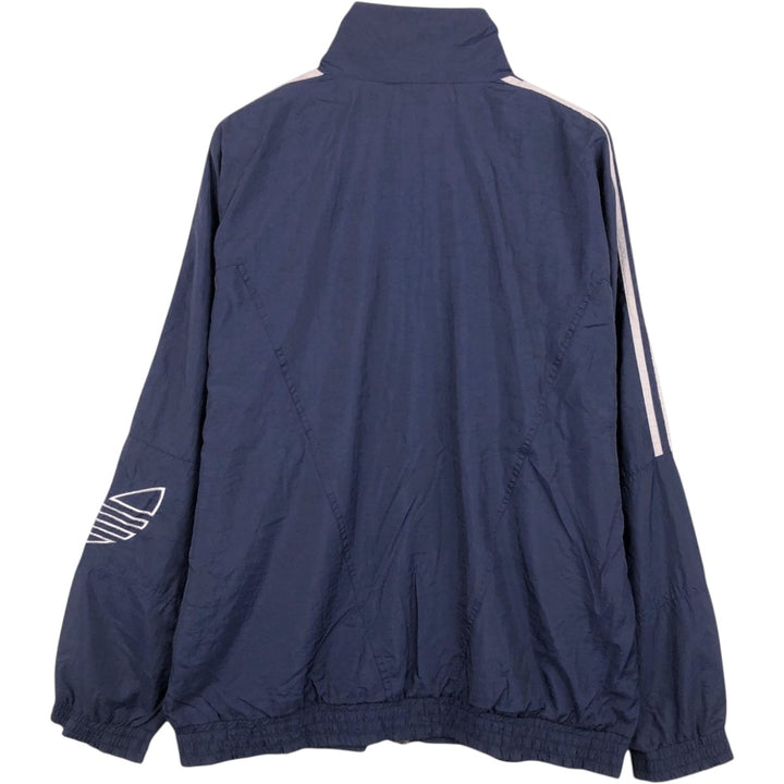Vintage 1980'S Adidas Trefoil Logo Nylon Jacket, Men's Size L Nylon navy blue type Vintage Second Hand