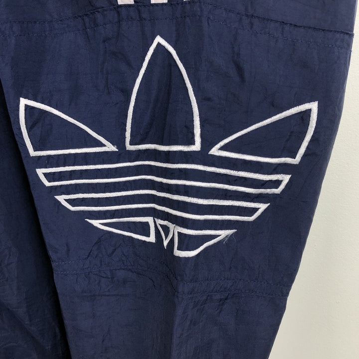 Vintage 1980'S Adidas Trefoil Logo Nylon Jacket, Men's Size L Nylon navy blue type Vintage Second Hand