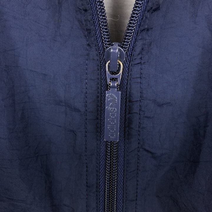 Vintage 1980'S Adidas Trefoil Logo Nylon Jacket, Men's Size L Nylon navy blue type Vintage Second Hand