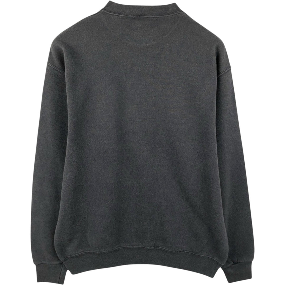 90'S BWEAR College Sweatshirt, Made in USA, Men's Size M (Equivalent), Vintage cotton black type Vintage Second Hand