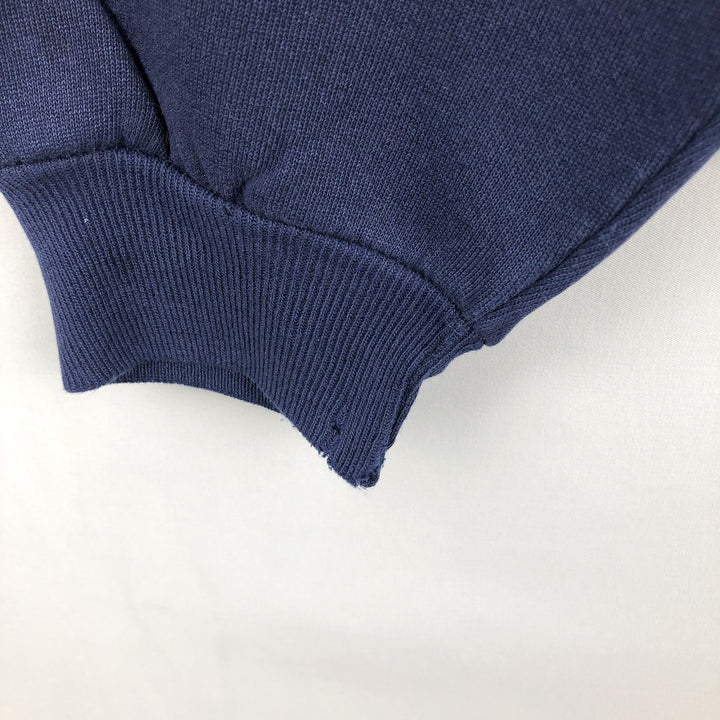 90'S Russell College Sweatshirt, Made in USA, Men's L, Vintage cotton navy blue type Vintage Second Hand