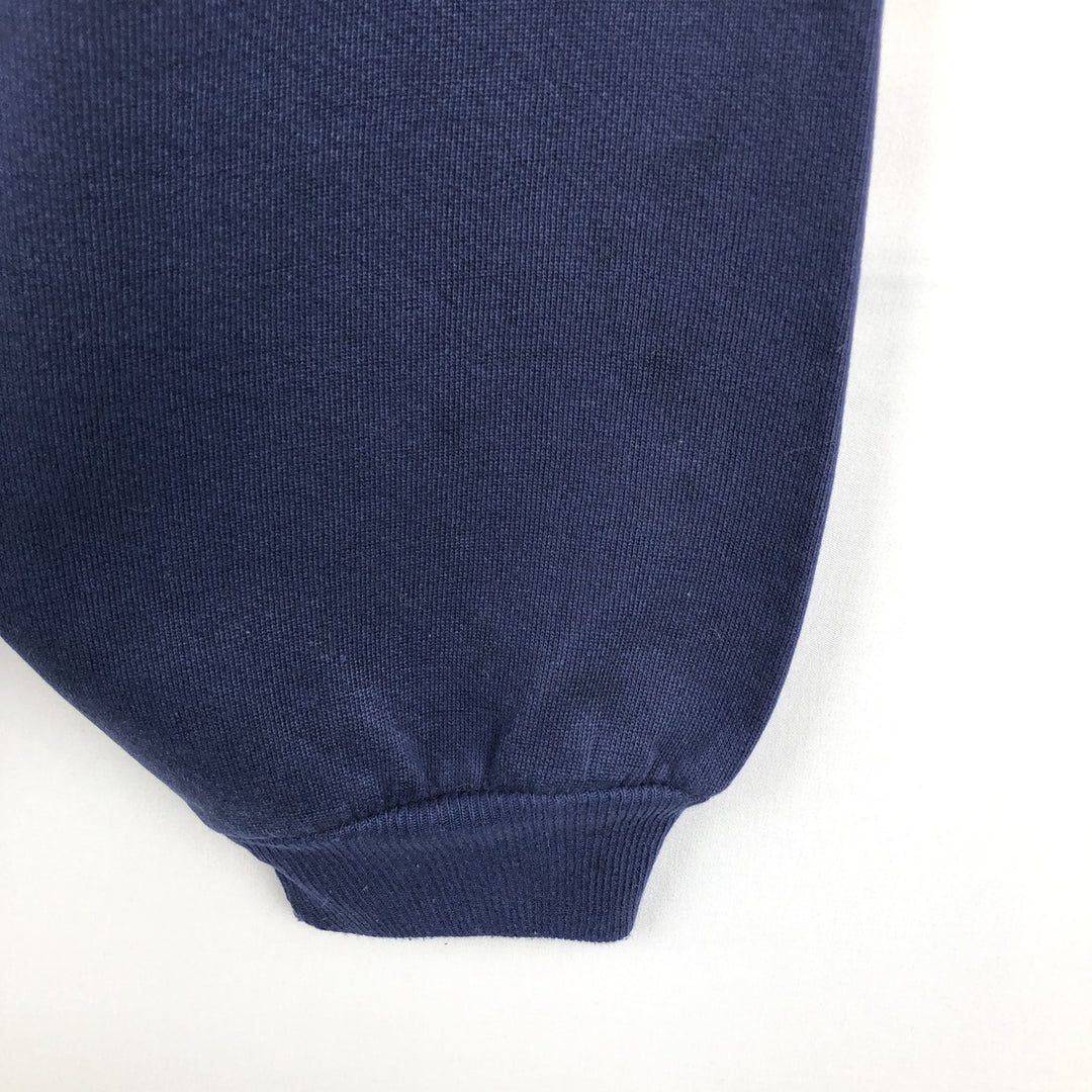 90'S Russell College Sweatshirt, Made in USA, Men's L, Vintage cotton navy blue type Vintage Second Hand