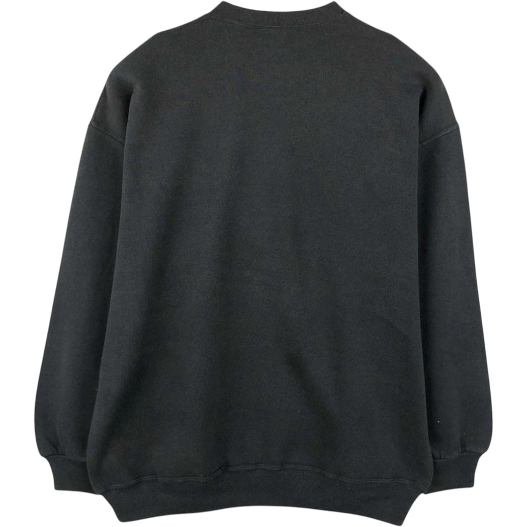 Vintage 80s-90'S Jerzees Super Sweats college sweatshirt, made in the USA, men's size XL cotton black type Vintage Second Hand