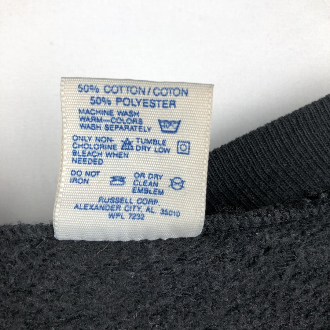Vintage 80s-90'S Jerzees Super Sweats college sweatshirt, made in the USA, men's size XL cotton black type Vintage Second Hand