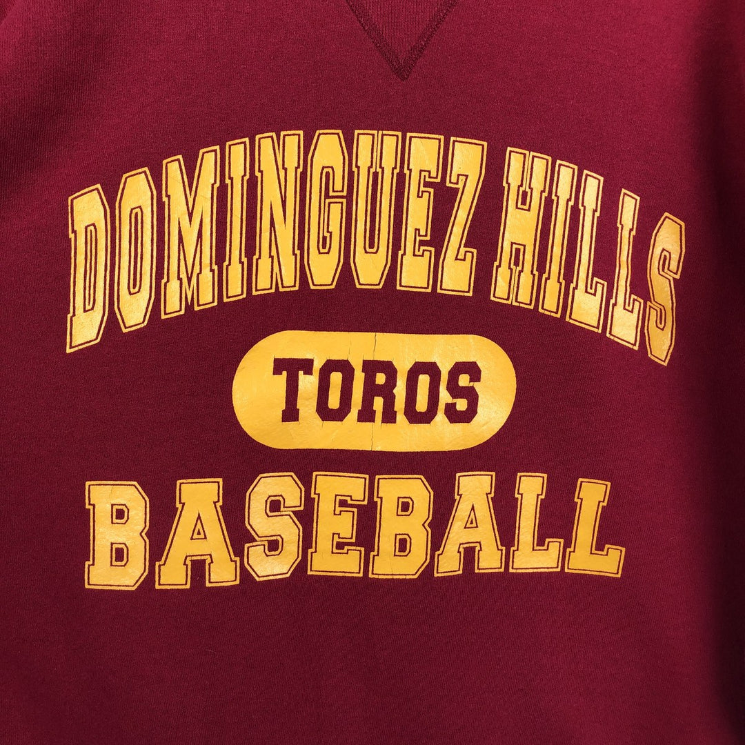 Vintage 90'S Russell ATHLETIC college sweatshirt, made in the USA, size XL, men's cotton red type Vintage Second Hand