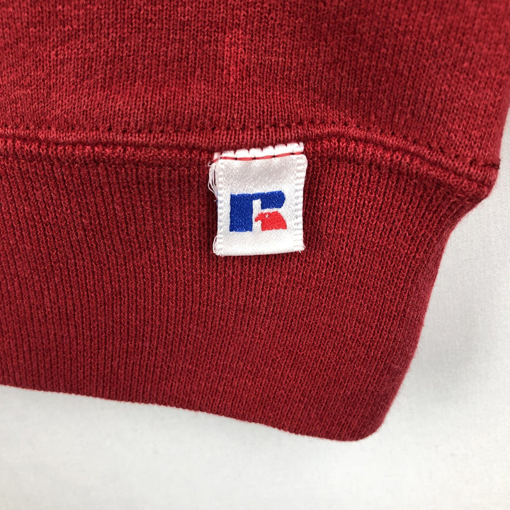 Vintage 90'S Russell ATHLETIC college sweatshirt, made in the USA, size XL, men's cotton red type Vintage Second Hand