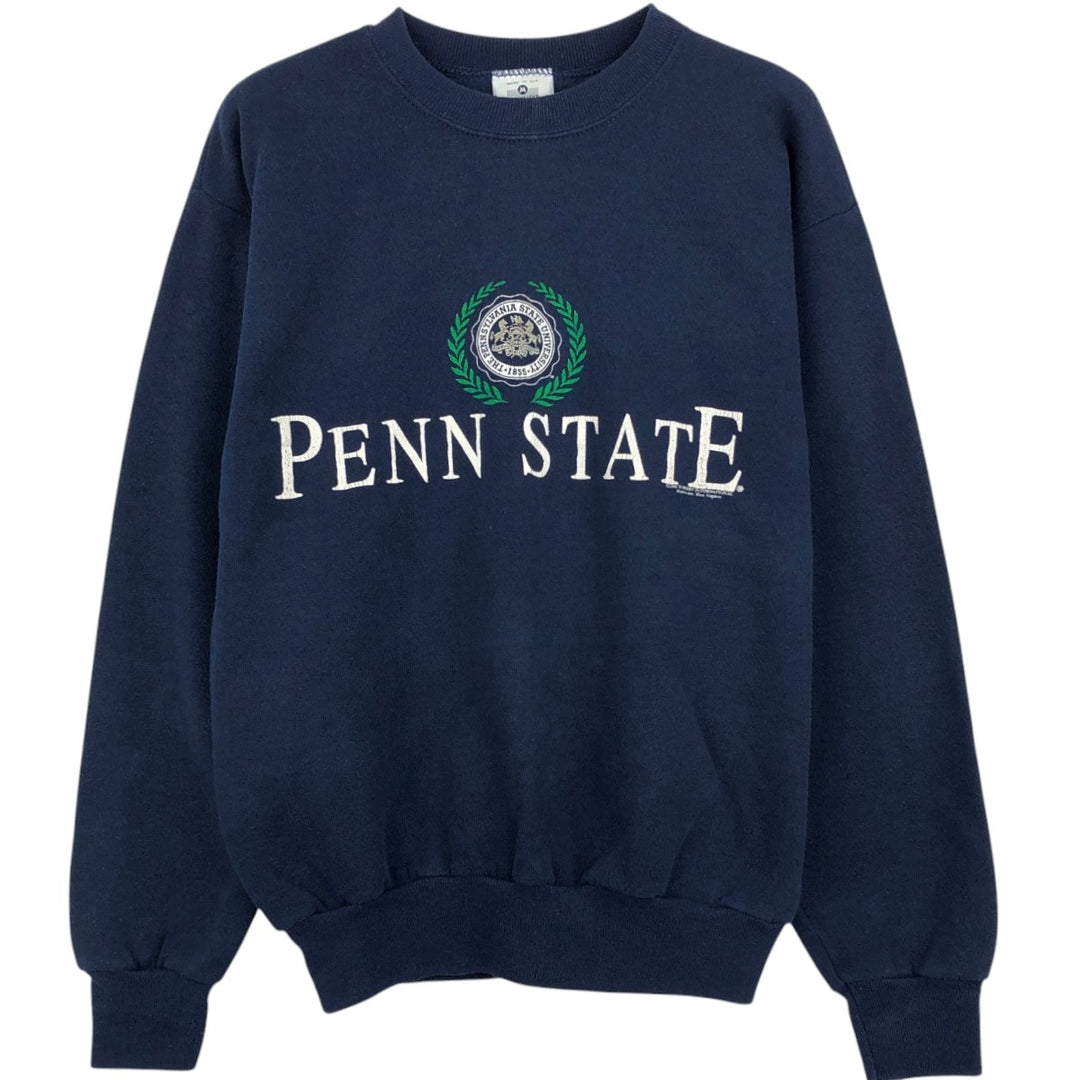 90'S Lee Penn State University College Sweatshirt, Made in USA, Men's Size M (approx.), Vintage cotton navy blue type Vintage Second Hand