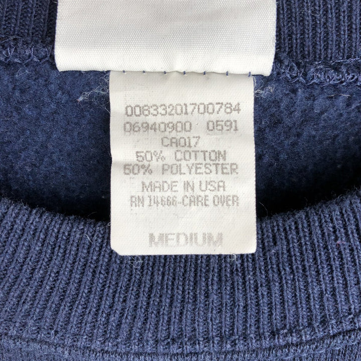 90'S Lee Penn State University College Sweatshirt, Made in USA, Men's Size M (approx.), Vintage cotton navy blue type Vintage Second Hand