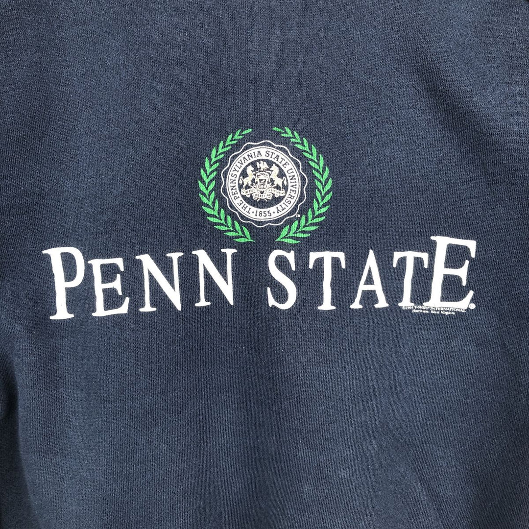 90'S Lee Penn State University College Sweatshirt, Made in USA, Men's Size M (approx.), Vintage cotton navy blue type Vintage Second Hand