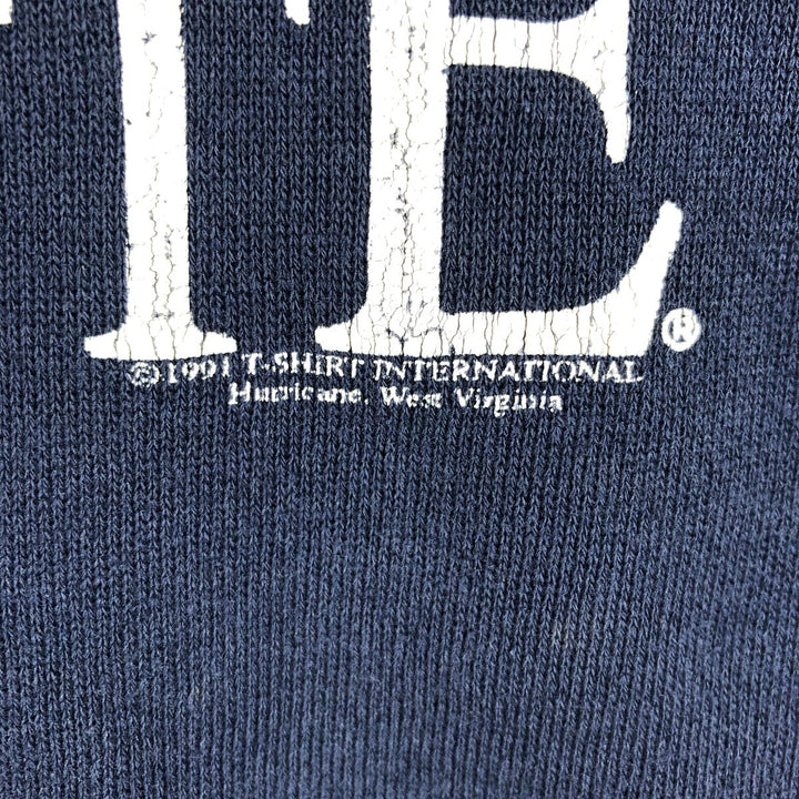 90'S Lee Penn State University College Sweatshirt, Made in USA, Men's Size M (approx.), Vintage cotton navy blue type Vintage Second Hand
