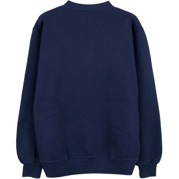90'S Russell College Sweatshirt, Made in USA, Men's M, Vintage cotton navy blue type Vintage Second Hand