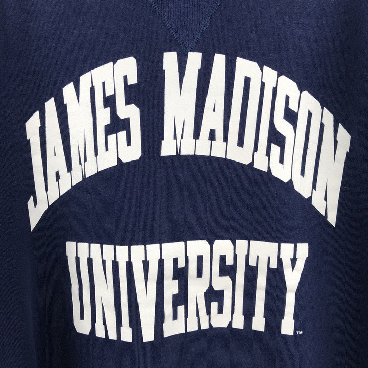 90'S Russell College Sweatshirt, Made in USA, Men's M, Vintage cotton navy blue type Vintage Second Hand
