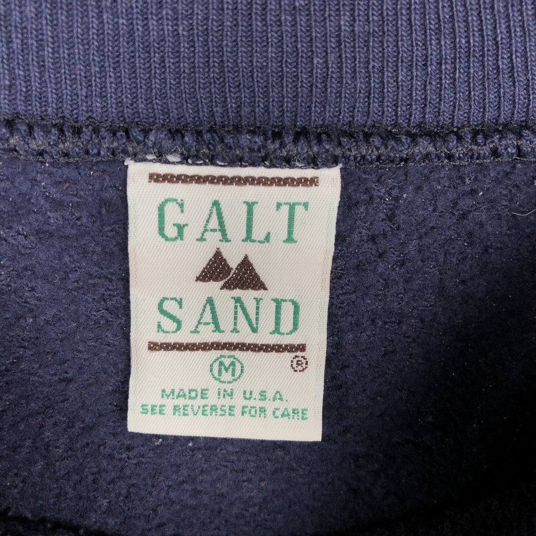 90'S GALT SAND NOTRE DAME University of Notre Dame College Sweatshirt, Made in USA, Men's Size M (approx.), Vintage cotton navy blue type Vintage Second Hand