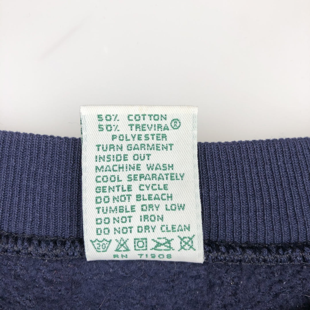 90'S GALT SAND NOTRE DAME University of Notre Dame College Sweatshirt, Made in USA, Men's Size M (approx.), Vintage cotton navy blue type Vintage Second Hand