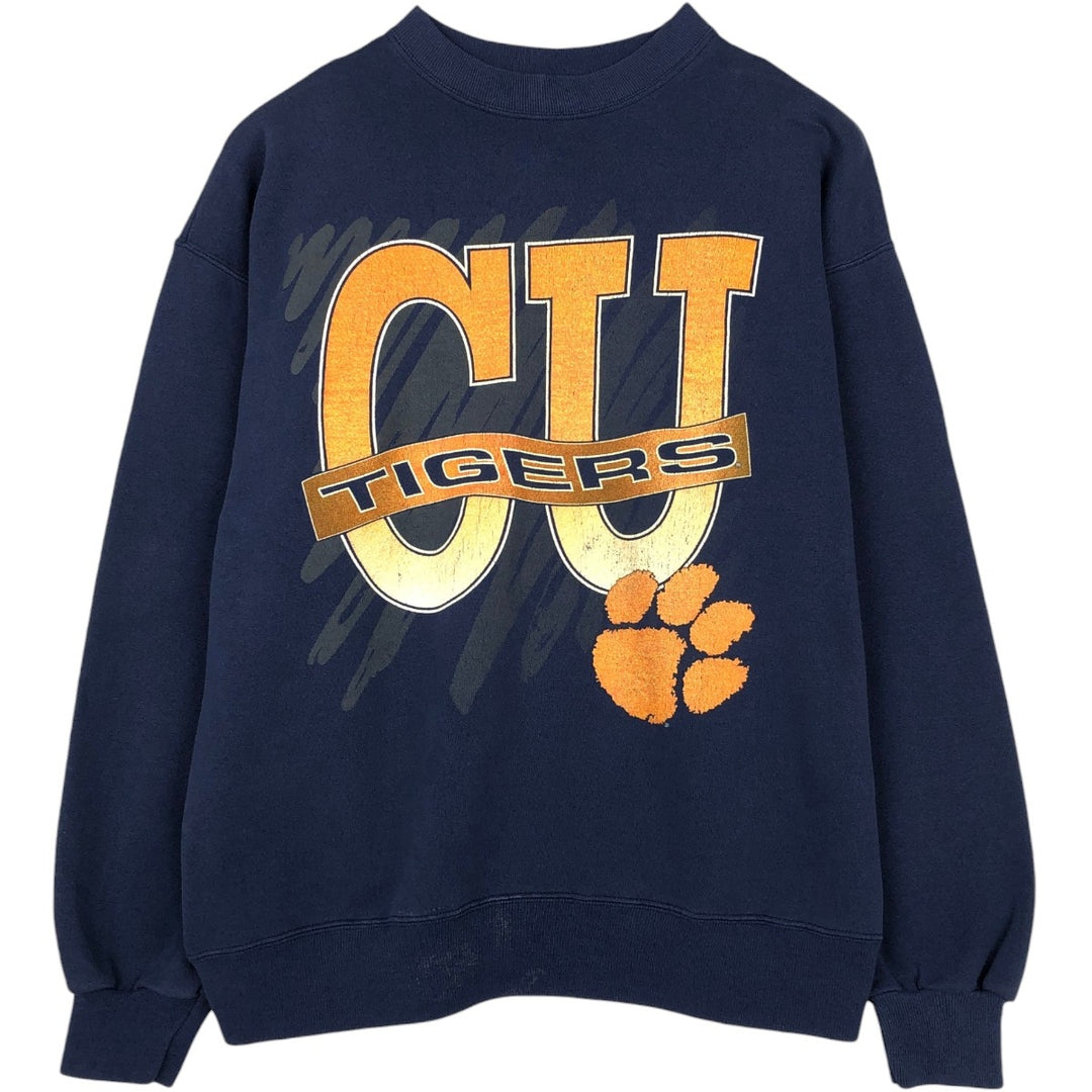 90'S ChampKnit for Team Hanes College Sweatshirt, Men's Size XL (Equivalent), Vintage cotton navy blue type Vintage Second Hand