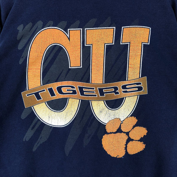 90'S ChampKnit for Team Hanes College Sweatshirt, Men's Size XL (Equivalent), Vintage cotton navy blue type Vintage Second Hand