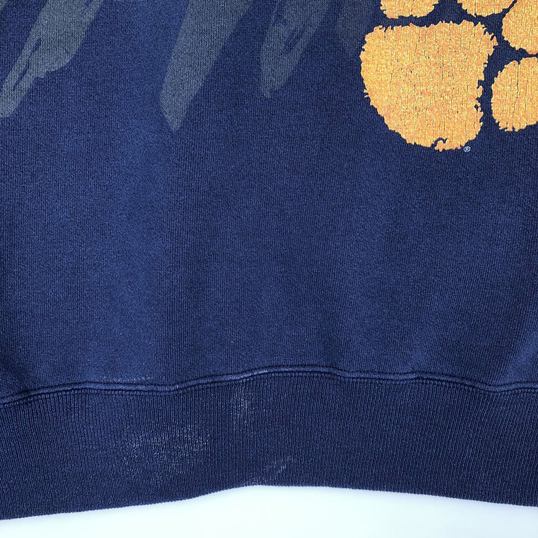 90'S ChampKnit for Team Hanes College Sweatshirt, Men's Size XL (Equivalent), Vintage cotton navy blue type Vintage Second Hand
