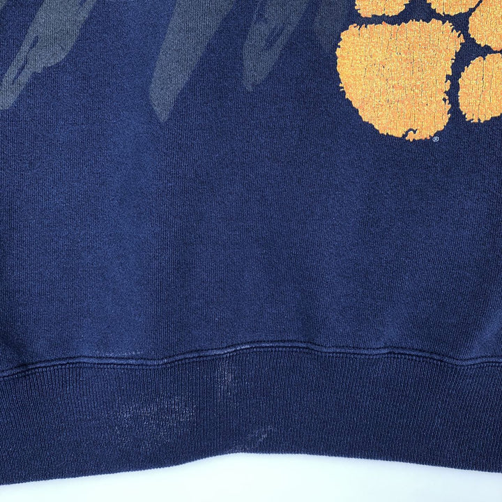 90'S ChampKnit for Team Hanes College Sweatshirt, Men's Size XL (Equivalent), Vintage cotton navy blue type Vintage Second Hand