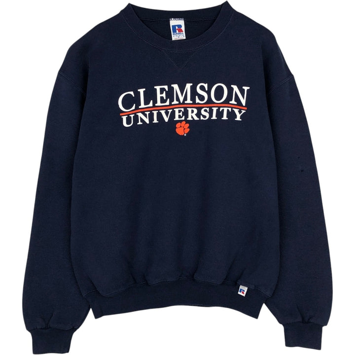 90'S Russell Athletic College Sweatshirt, Men's Size M (approx.), Vintage cotton navy blue type Vintage Second Hand