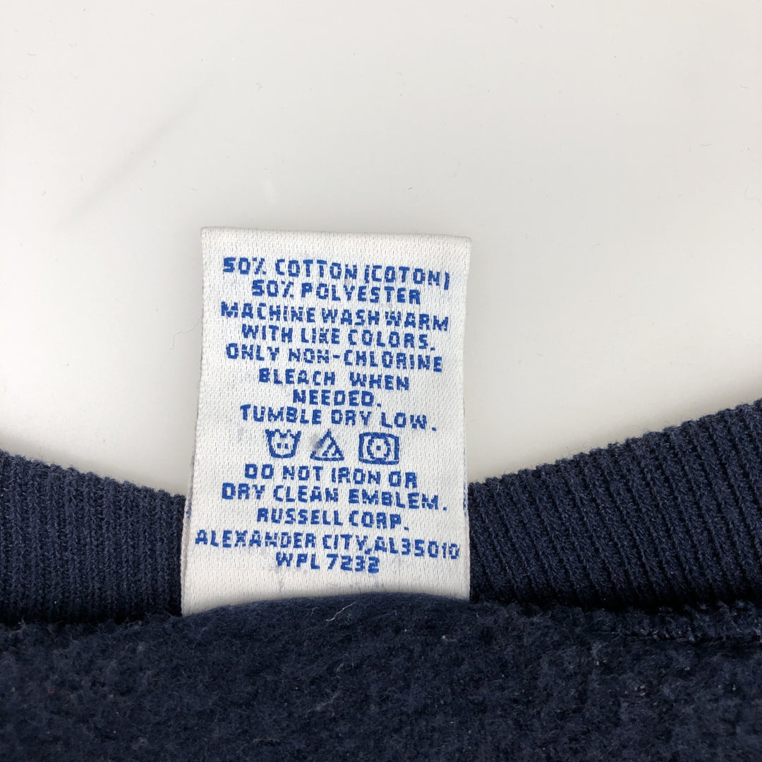 90'S Russell Athletic College Sweatshirt, Men's Size M (approx.), Vintage cotton navy blue type Vintage Second Hand