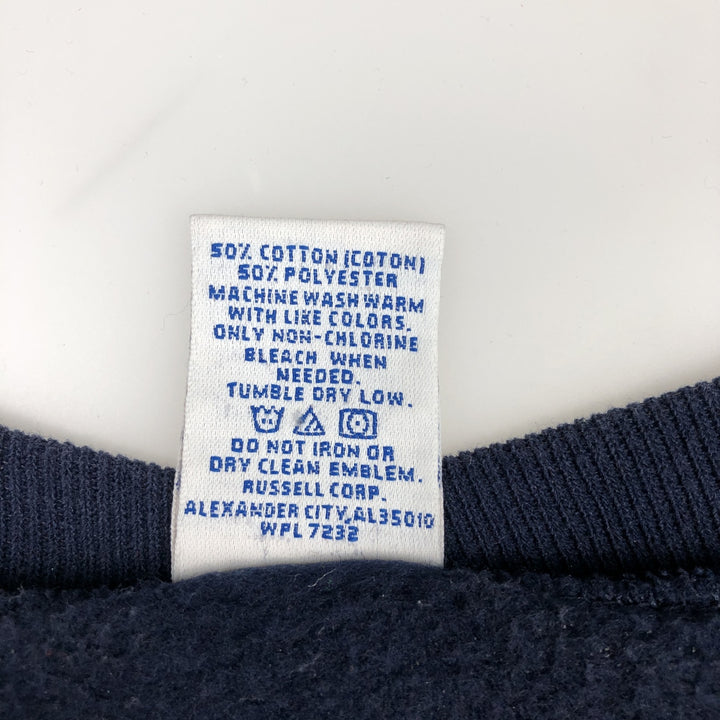 90'S Russell Athletic College Sweatshirt, Men's Size M (approx.), Vintage cotton navy blue type Vintage Second Hand