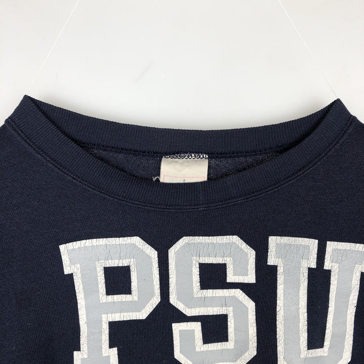 PENN STATE (Pennsylvania State University) College Character Sweatshirt, Men's Size L (approx.), Vintage unclear navy blue type Vintage Second Hand