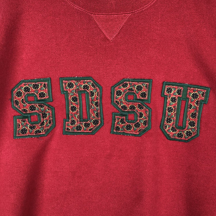 Vintage 90'S Russell ATHLETIC college sweatshirt, made in the USA, size XL, men's cotton red type Vintage Second Hand