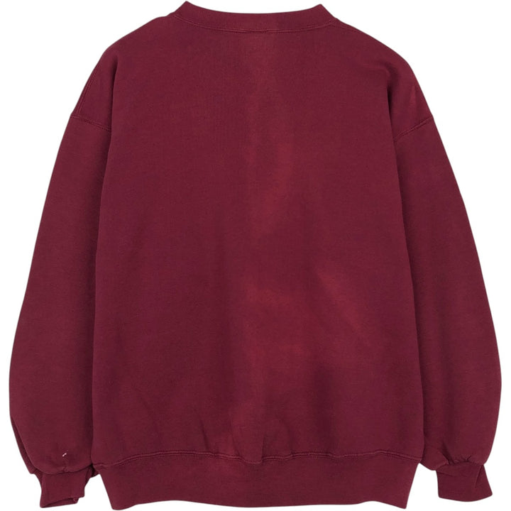 Vintage 90'S Russell ATHLETIC college sweatshirt, made in the USA, size L, men's cotton burgundy type Vintage Second Hand