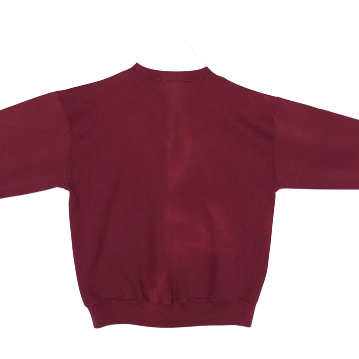 Vintage 90'S Russell ATHLETIC college sweatshirt, made in the USA, size L, men's cotton burgundy type Vintage Second Hand