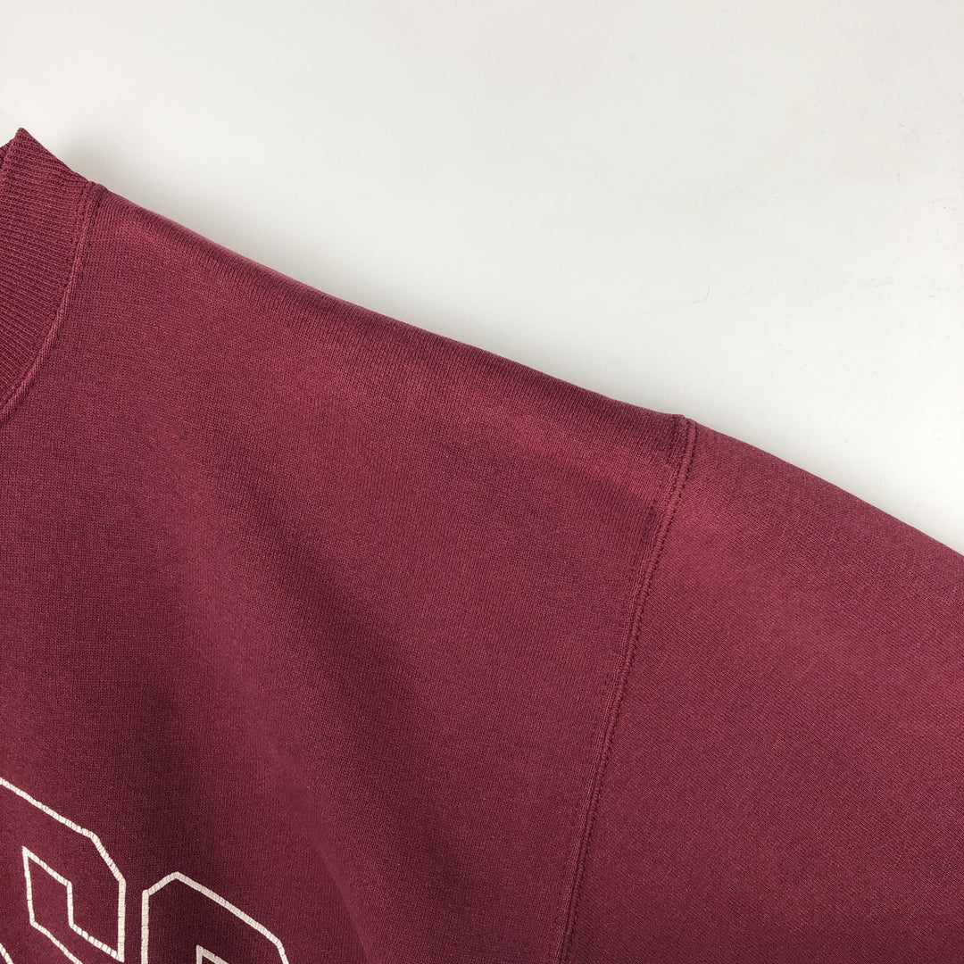 Vintage 90'S Russell ATHLETIC college sweatshirt, made in the USA, size L, men's cotton burgundy type Vintage Second Hand