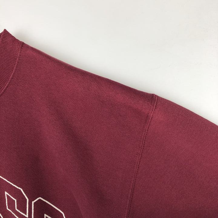 Vintage 90'S Russell ATHLETIC college sweatshirt, made in the USA, size L, men's cotton burgundy type Vintage Second Hand