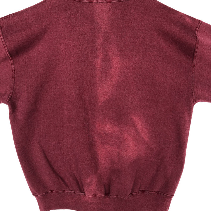 Vintage 90'S Russell ATHLETIC college sweatshirt, made in the USA, size L, men's cotton burgundy type Vintage Second Hand