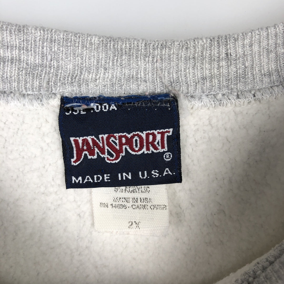 90'S JanSport MINNESOTA University of Minnesota College Sweatshirt, Made in USA, Men's XXL equivalent, Vintage cotton gray type Vintage Second Hand