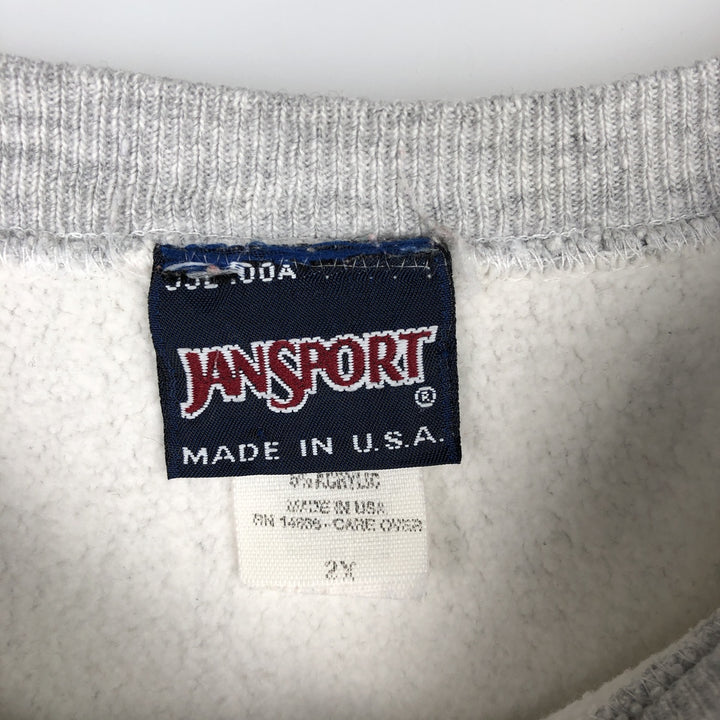 90'S JanSport MINNESOTA University of Minnesota College Sweatshirt, Made in USA, Men's XXL equivalent, Vintage cotton gray type Vintage Second Hand