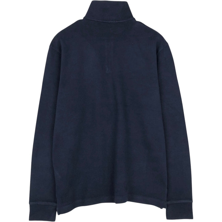 Ralph Lauren POLO RALPH LAUREN Half-zip sweatshirt, men's M size cotton navy blue type Vintage Second Hand