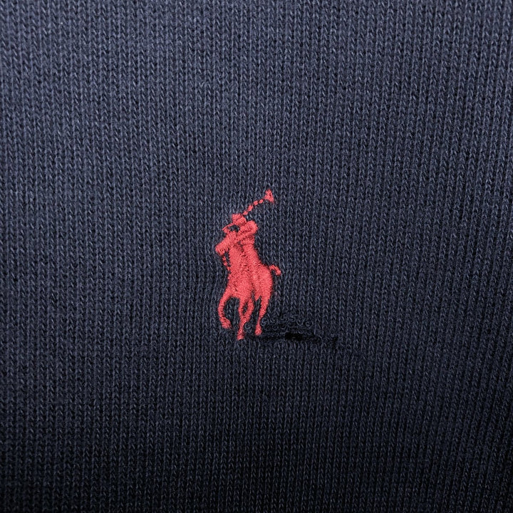 Ralph Lauren POLO RALPH LAUREN Half-zip sweatshirt, men's M size cotton navy blue type Vintage Second Hand