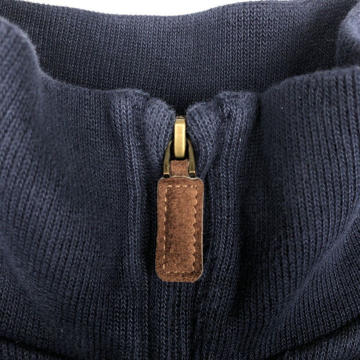 Ralph Lauren POLO RALPH LAUREN Half-zip sweatshirt, men's M size cotton navy blue type Vintage Second Hand