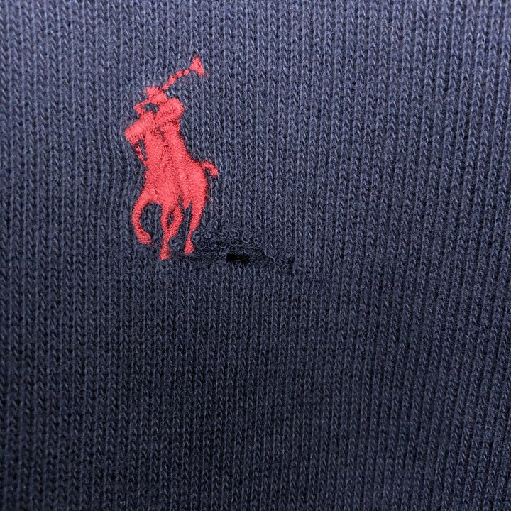 Ralph Lauren POLO RALPH LAUREN Half-zip sweatshirt, men's M size cotton navy blue type Vintage Second Hand
