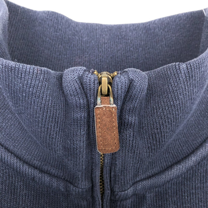 Ralph Lauren POLO RALPH LAUREN Half-Zip Sweatshirt, Men's XL cotton navy blue type Vintage Second Hand