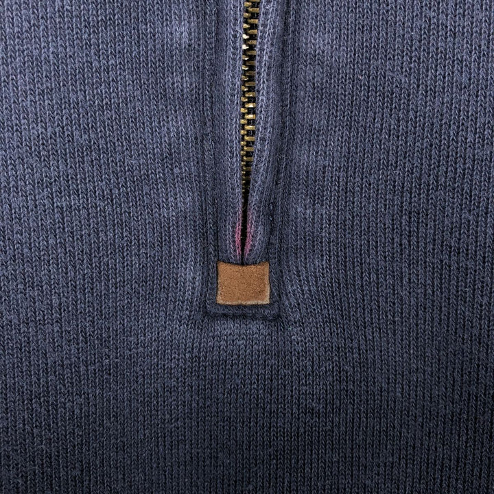 Ralph Lauren POLO RALPH LAUREN Half-Zip Sweatshirt, Men's XL cotton navy blue type Vintage Second Hand