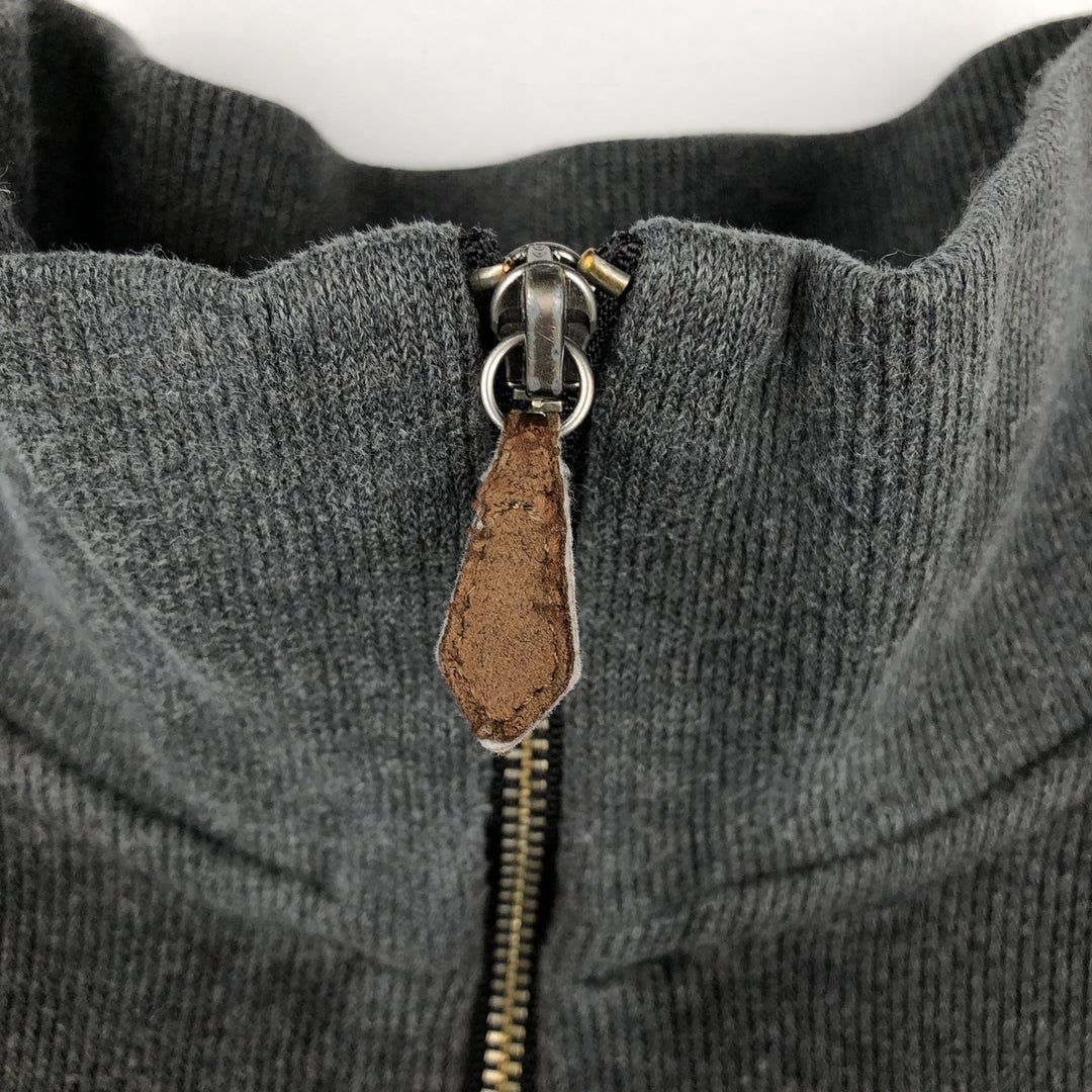 Ralph Lauren POLO by Ralph Lauren Half-Zip Sweatshirt, Men's XL cotton Charcoal Vintage Second Hand