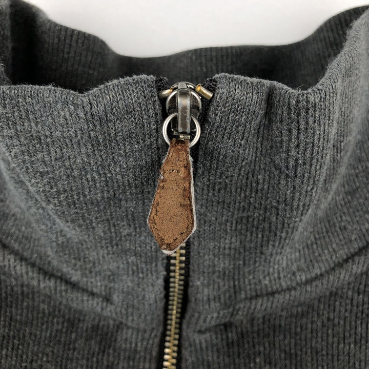 Ralph Lauren POLO by Ralph Lauren Half-Zip Sweatshirt, Men's XL cotton Charcoal Vintage Second Hand