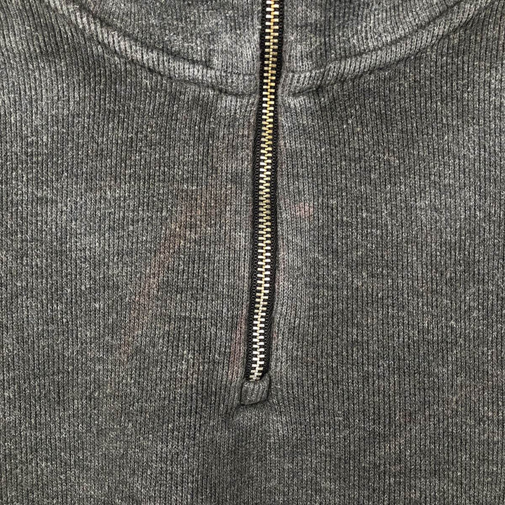 Ralph Lauren POLO by Ralph Lauren Half-Zip Sweatshirt, Men's XL cotton Charcoal Vintage Second Hand