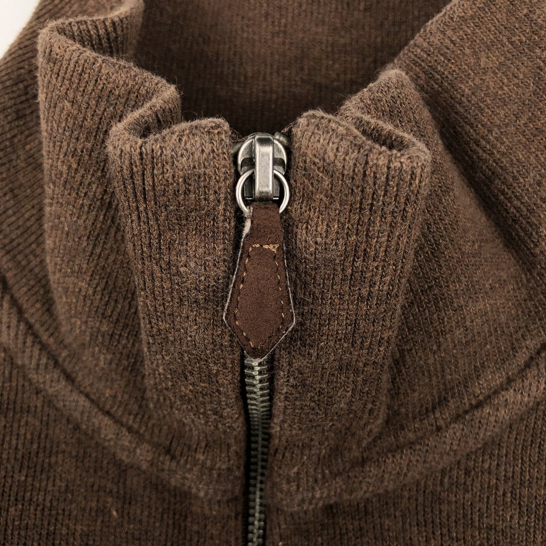 Ralph Lauren POLO by Ralph Lauren Half-Zip Sweatshirt, Men's Size L cotton brown type Vintage Second Hand