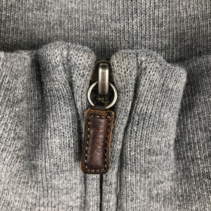 Ralph Lauren POLO by Ralph Lauren Half-Zip Sweatshirt, Men's M cotton gray type Vintage Second Hand