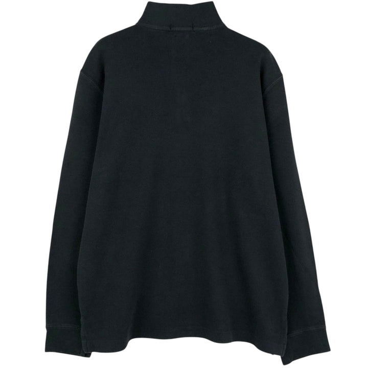 Ralph Lauren ESTATE RIB Half-Zip Sweatshirt (Men's Size M) unclear black type Vintage Second Hand