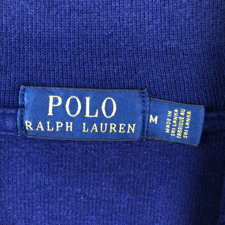 Ralph Lauren POLO RALPH LAUREN Half-zip sweatshirt, men's M size cotton blue type Vintage Second Hand