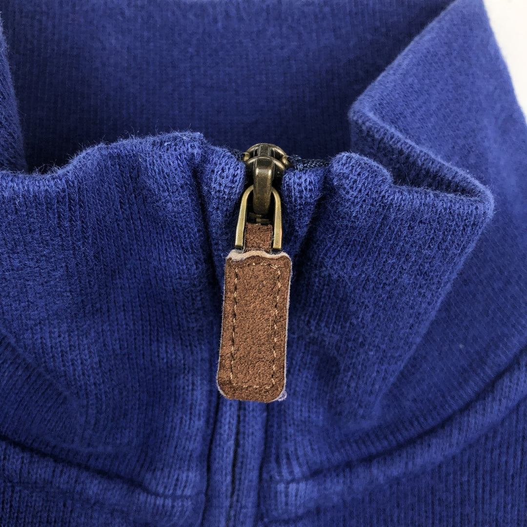 Ralph Lauren POLO RALPH LAUREN Half-zip sweatshirt, men's M size cotton blue type Vintage Second Hand