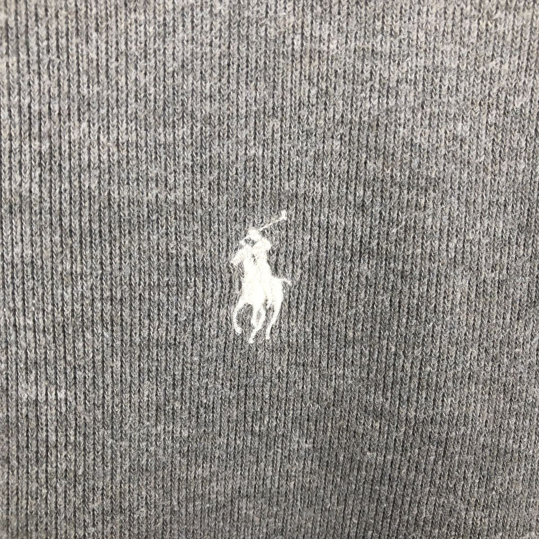 Ralph Lauren POLO by Ralph Lauren Half-Zip Sweatshirt, Men's M cotton gray type Vintage Second Hand