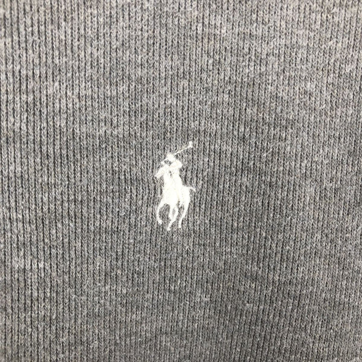 Ralph Lauren POLO by Ralph Lauren Half-Zip Sweatshirt, Men's M cotton gray type Vintage Second Hand